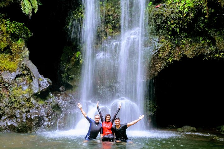 The waterfalls of Tahiti always so impressive